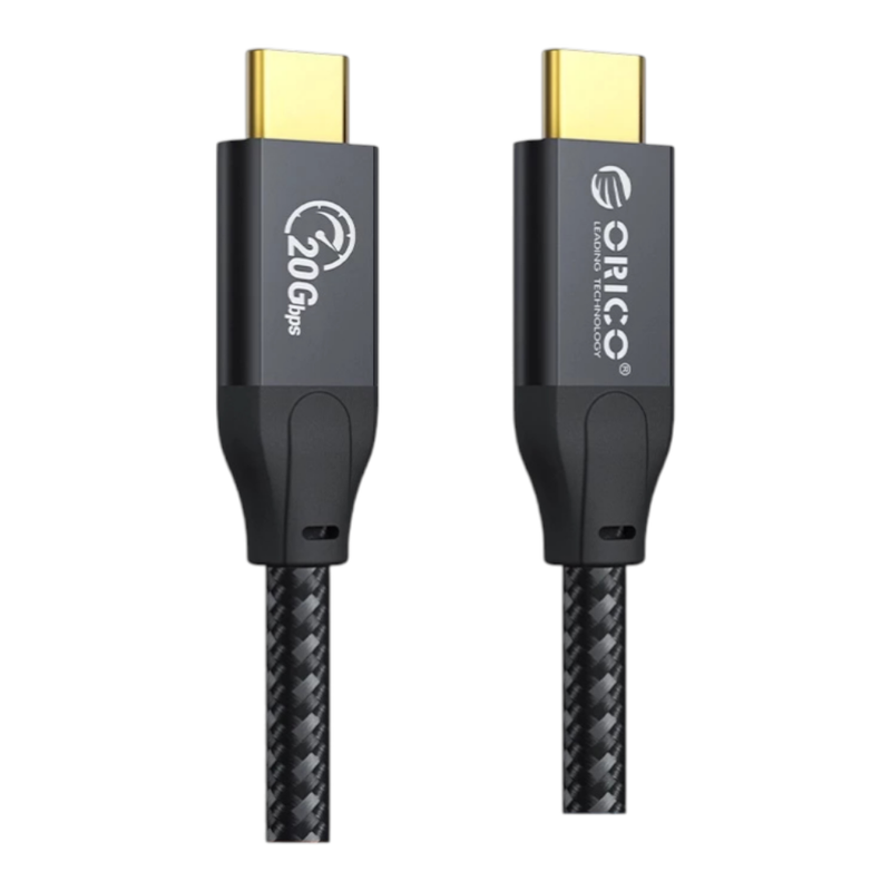ORICO CM32 USB-C 3.2 Gen2*2 high-speed data cable โอริโก้ สาย 100W USB C to USB C สีดํา / BK,1 M