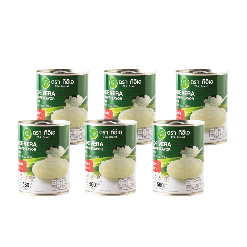 TEA Aloe Vera Dessert Topping with Grape Syrup (560 ml) x 6 Cans