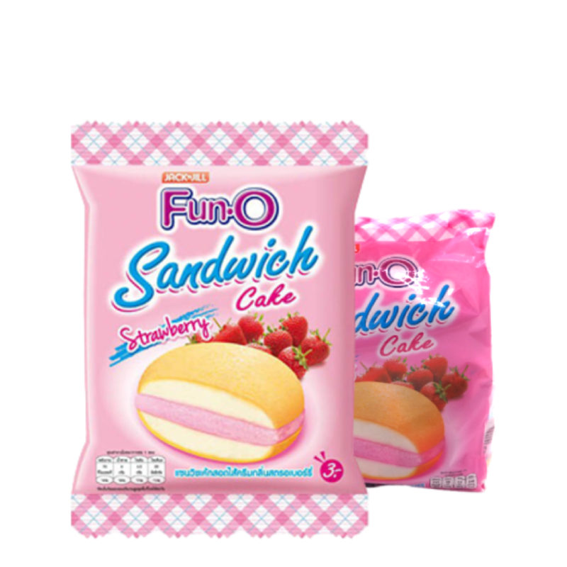 FUN-O Sandwich Cake Strawberry 13 g x 12