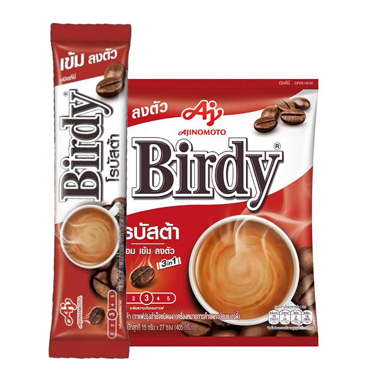 BIRDY Instant Coffee 3in1 Robusta 15 g x 27