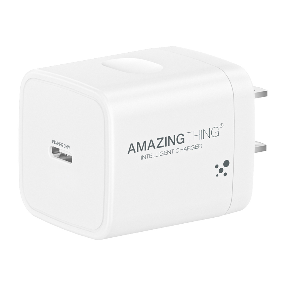 AMAZINGthing Wall USB Charger 1 USB-C (PD/PPS33W) (US) Explorer Pro GaN White