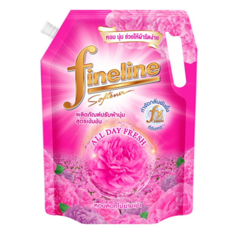FINELINE CONCENTRATED FABRIC SOFTENER ALL DAY FRESH Blooming Fresh scent 1150 ML. Pink