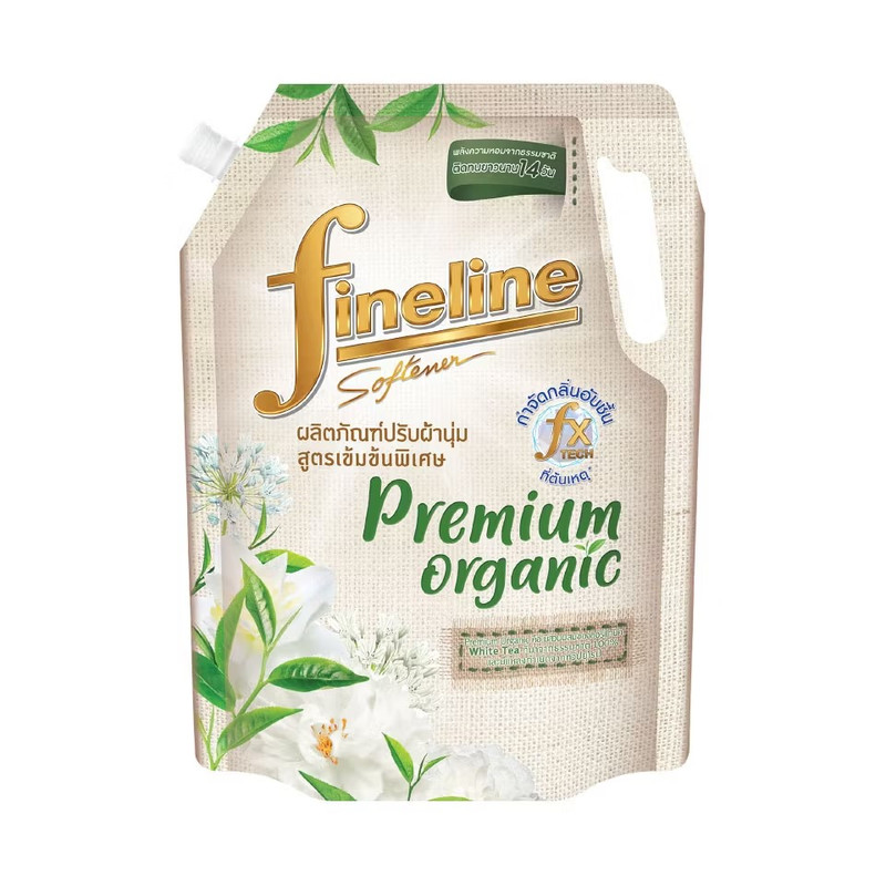 Fineline Fabric Softener Concentrated Premium Organic White Tea 1,000 ML. Green