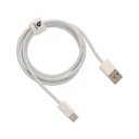 Thumbnail 3 of BLUE BOX USB-A to USB-C Cable 3A 1M. Knitting White (BB-C07)