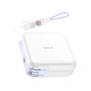 Thumbnail 3 of QPLUS Power Bank 15000 mAh 2xUSB-C LED Display with 2-in-1 Cable W1501C White