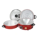 Thumbnail 3 of อิมาร์เฟล็กซ์ กระทะไฟฟ้าอลูมิเนียม ฝาแก้ว ซึ้ง 2 ชั้น ขนาด รุ่น MP-18 3 ลิตร