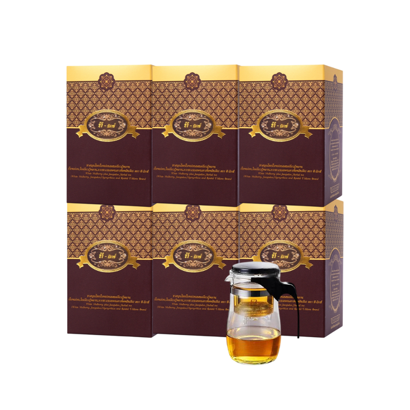T Mixes Herbal Tea ชาสมุนไพร ทีมิกซ์ (10ซอง) 4 ฟรี 2 + กา