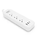 Thumbnail 4 of ANITECH TIS Plug 3 Way 3 Switch 2xUSB-A, 1xUSB-C 3M. H5333 White