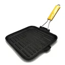 Thumbnail 1 of COLOR KIT Cast Iron Square Pan for Toast-Grill 24 cm