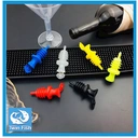 Thumbnail 2 of Twin Fish จุกเทเหล้าหรือไวน์ จุกรินเครื่องดื่มอื่นๆ คละสี 6 ชิ้น/ ชุด #Twin Fish รหัส WP-12