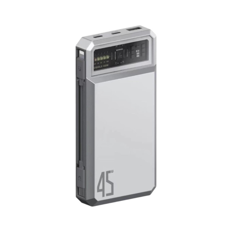 Orsen by Eloop E59 แบตสํารอง 20000mAh ชาร์จเร็ว PD 45W QC 3.0 PowerBank Type C  Silver