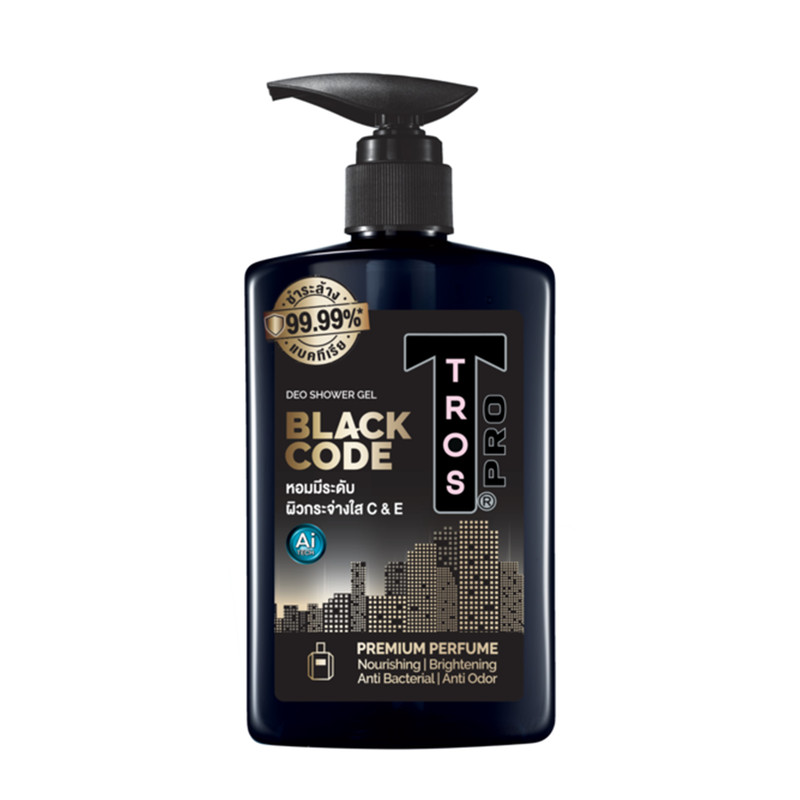 TROS Pro BLACK CODE DEO SHOWER GEL 450 ml.