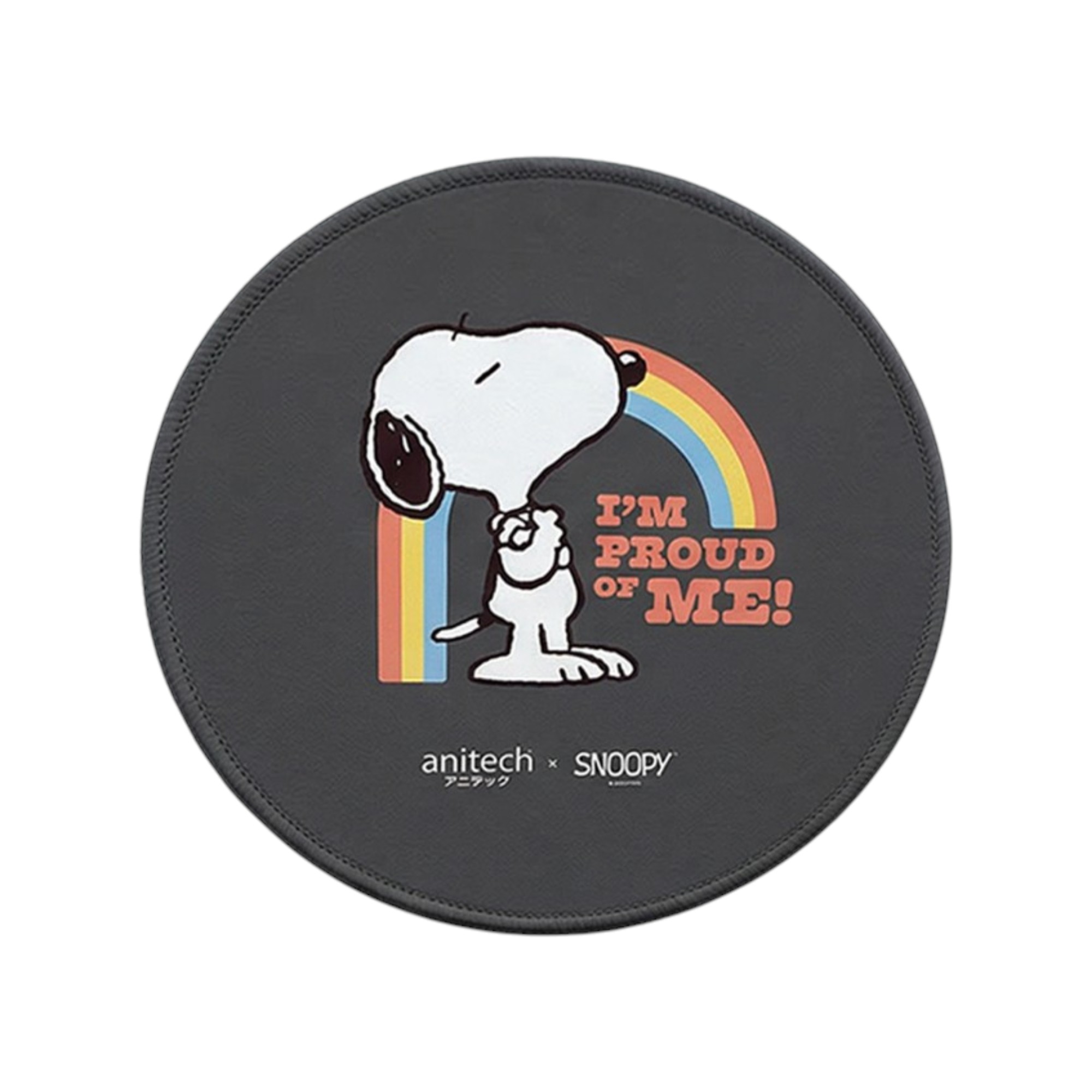 Anitech X Snoopy4 Mouse Pad  รุ่น SNP-MP011-BK แผ่นรองเมาส์ผิวเรียบ ฐานยางกันลื่น
