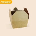 Thumbnail 3 of Matapat กล่องกระดาษฝาพับแบบล็อค มีรูระบายอากาศ (26 oz / ทรงสูง) กล่องใส่อาหารกระดาษ กล่องฝาเกี่ยวสี่ด้าน กล่องอาหารคราฟท์รุ่นคุณภาพ (20ชิ้น)