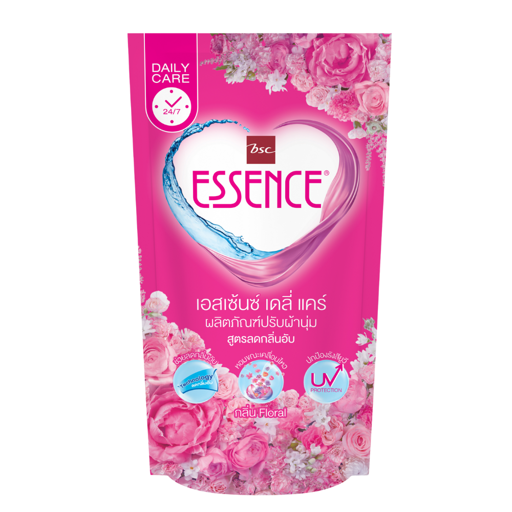 ESSENCE Fabric Softener UV Protection Pink 600 ml x 9