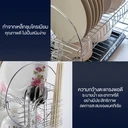 Thumbnail 4 of HomeHuk ที่คว่ำจาน 2 ชั้น พร้อมที่ใส่ช้อนส้อม ถาดรองน้ำ 52 x 25 x 32 ซม. สีขาว