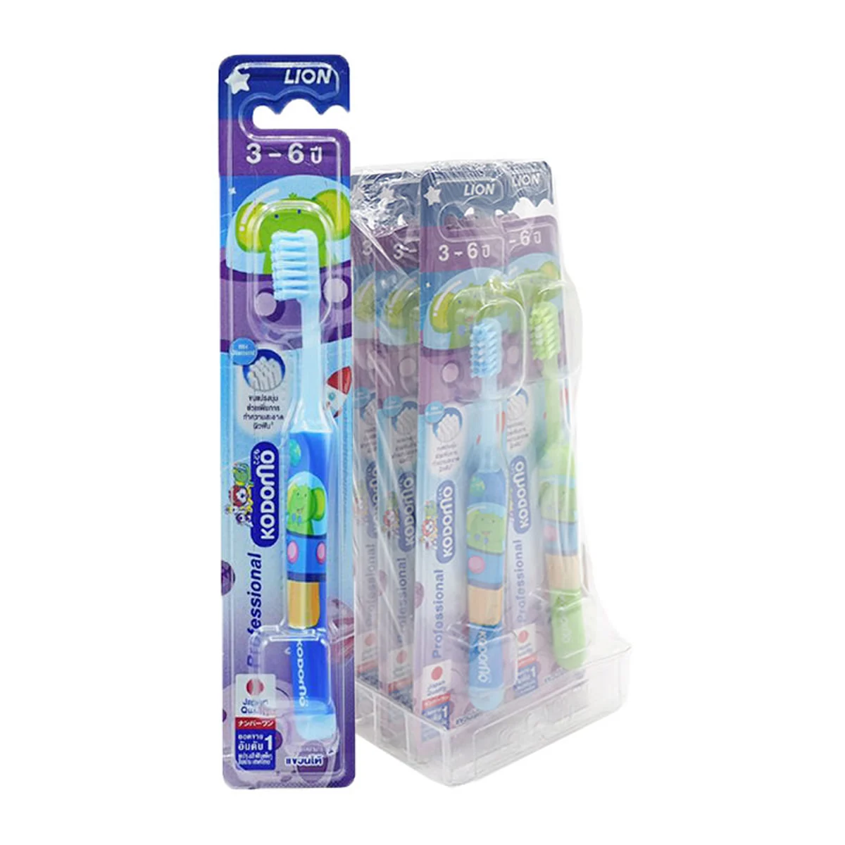 KODOMO Toothbrush 3-6 Years x 6
