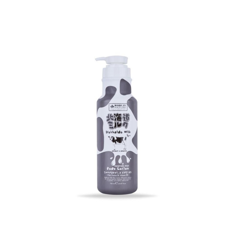 BEAUTY BUFFET BODY LOTION MADE IN NATURE HOKKAIDO MILK MOISTURE RICH 700 ml.