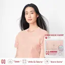 Thumbnail 2 of GQ Liquid-Repellent T-shirt เสื้อยืดสะท้อนน้ำคอกลม สีชมพู ไซส์ L