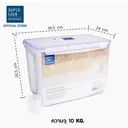 Thumbnail 5 of ซุปเปอร์ ล็อค กล่องใส่ข้าวสารพร้อมถ้วยตวงมีล้อเลื่อน รุ่น 6041 10 กก.