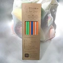Thumbnail 2 of RePlanetMe หลอดกระดาษชุดเดินทางสีรุ้ง (50 หลอด/แพ็ค) Rainbow Paper Straw Travel Pack (50 pcs/pack)