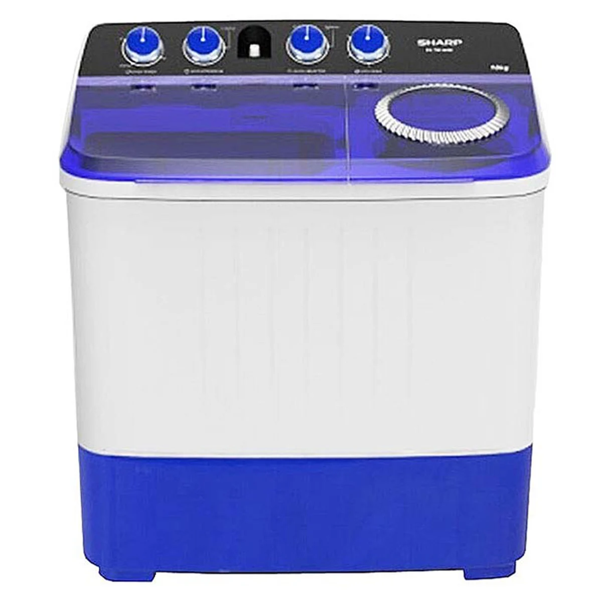 ชาร์ป เครื่องซักผ้า 2 ถัง 12 กก. รุ่น ES-TW120BL สีขาว-น้ำเงิน