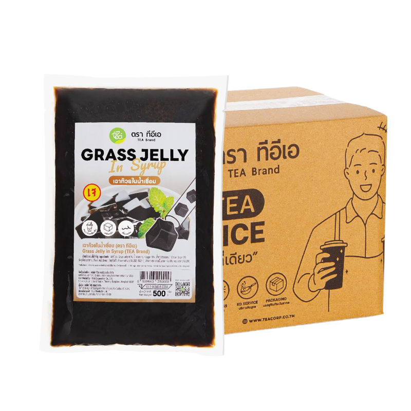 [CARTON] TEA Grass Jelly Dessert Ready-to-Eat (500 g) x 20 Packs