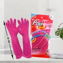 Thumbnail 2 of โพลี-ไบรท์ ถุงมือยางธรรมชาติ รุ่น Extra Long รัดข้อ Size L (12คู่/ลัง)