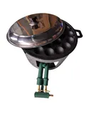 Thumbnail 1 of Bechef ชุดเตาขนมครก เผาแล้ว ชุดทำขนมครก เบ้าพิมพ์ขนมครกเหล็กหล่อพร้อมฝาสแตนเลส บังลมและหัวเตาแก๊ส c30