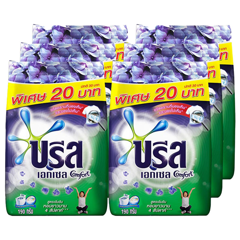 BREEZE Excel Concentrate Powder Detergent Comfort Violet 160 g x 6