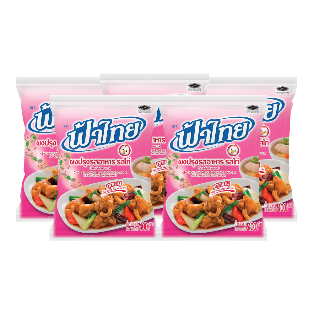 ฟ้าไทย ผงปรุงรส รสไก่ 400 ก. x 5