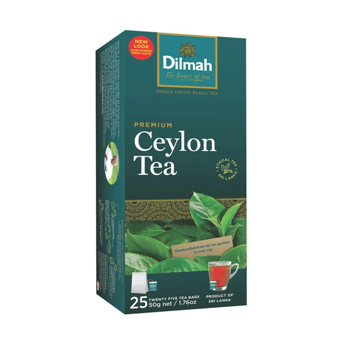 ดิลมา ชาซีลอน 100% รุ่นประหยัด ชาดํา หอม เข้ม กลมกล่อม 50 ก. (25 ซอง)