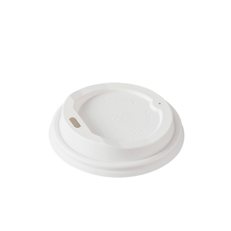 White Paper Cup Lids 8 oz (50 pcs/pack)