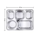 Thumbnail 3 of Empress World ถาดหลุมสแตนเลส 5 ช่อง ฝาปิดสแตนเลสเลส x 6