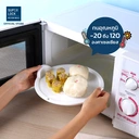 Thumbnail 3 of ซุปเปอร์ ล็อค ถาดอุ่นอาหารในไมโครเวฟ ขนาดกลาง รุ่น 5306 3.5 ซม. สีขาว