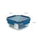 Thumbnail 2 of ซุปเปอร์ ล็อค กล่องแก้วถนอมอาหาร ทรงจตุรัส ทนความร้อน 400 องศา รุ่น 6217 520 มล.
