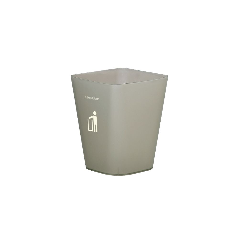 DKW Official HH-222P ถังขยะเหลี่ยม (ไม่มีฝา) 5.5L ถังขยะ มินิมอลTrash bin 5.5Liter สีเทาขุ่น