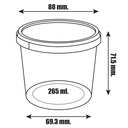 Thumbnail 3 of Panda Outlet กระปุก 265 ml. พร้อมฝาปิด คละสี (ลัง 500 ชิ้น)