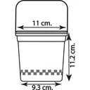 Thumbnail 3 of Panda Outlet ถังน้ำดื่มทรงสี่เหลี่ยม (วินเทจ)(1,000 ml.) + ฝาปิดทอง + หู สีแดงวินเทจ,ไม่เจาะรู (แพ็ค 20 ชิ้น)