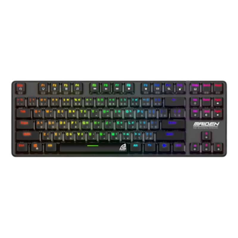KEYBOARD (คีย์บอร์ด) SIGNO E-SPORT KB-761 MAIDEN (BLACK) (RED OPTICAL SWITCH - RGB - EN/TH)