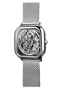 Thumbnail 2 of นาฬิกาสายรัดข้อมือสแตนเลสสตีล สีเงิน