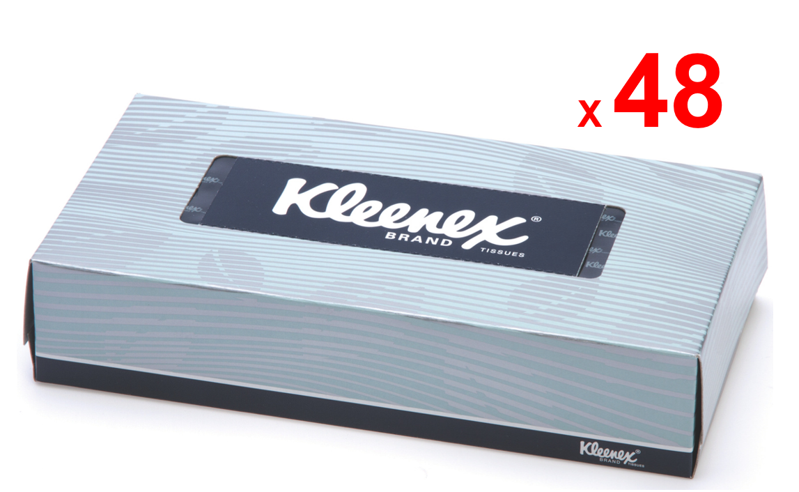 KLEENEX Facial Tissue 2Ply (19.3 x 21.2cm) 100 sheets x 48 boxes