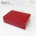 Thumbnail 1 of BX020-LRR กล่องสีแดงพร้อมฝาสีแดง (ไซซ์ L) (1 แพค/ 20 ใบ)