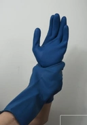 Thumbnail 4 of Housekeeping Gloves Handcare 12 inches long, containing a rough palm like a honeycomb, with a blue lining, M [12 pairs per dozen] 12 packs of 144 pairs per box