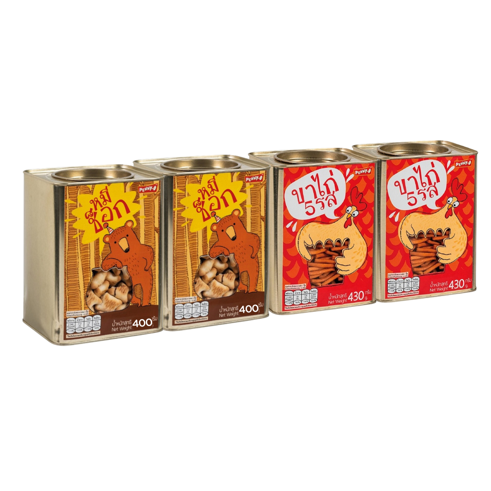 PENNY-O Chocolate Filled Bear Biscuits Snack 400 g and Bread Sticks Snacks 5 Flavors 430 g