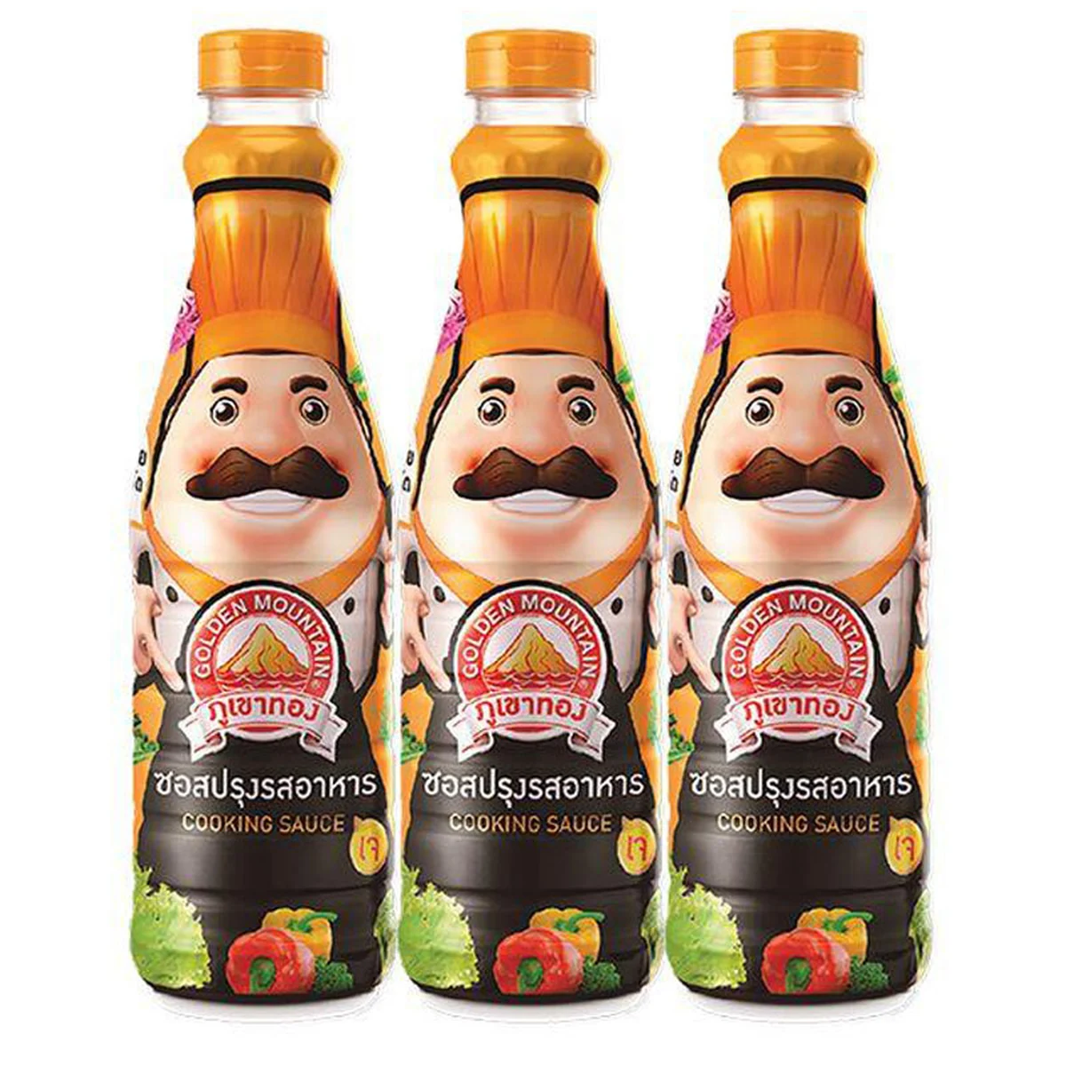ภูเขาทอง ซอสปรุงรสอาหาร 700 มล. x 3