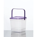 Thumbnail 1 of Panda Outlet ถังน้ำดื่มทรงสี่เหลี่ยม (1,000 ml.) + ฝาปิด + หู ม่วง,ไม่เจาะรู (ลัง 300 ชิ้น)