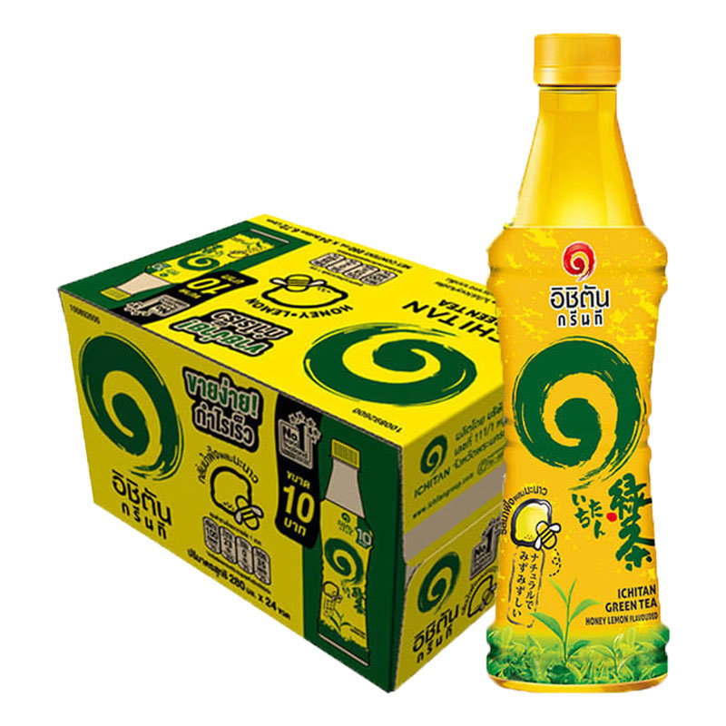 อิชิตัน ชาเขียวพร้อมดื่ม รสน้ำผึ้งผสมมะนาว 280 มล. x 24 | Makro PRO