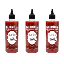 Thumbnail 1 of J-Lek (เจ๊เล็ก) ซอสพริกศรีราชา สูตรเผ็ดมาก ขนาด 255 กรัม แพ็ค 6 ขวด