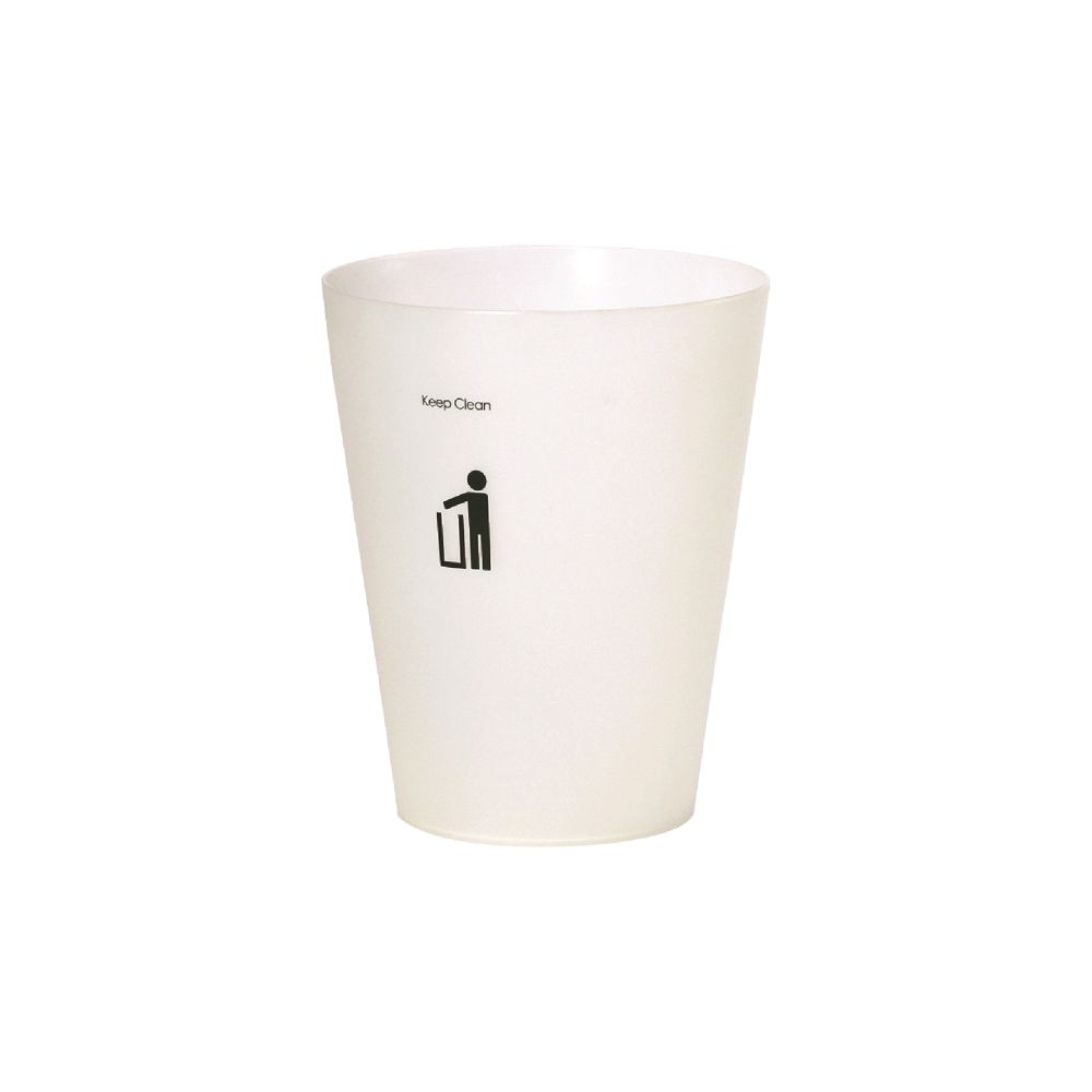DKW Official HH-202P ถังขยะกลม ไม่มีฝา 4.5ลิตร ถังขยะอึด สวย ทน Trash bin ขาวขุ่น